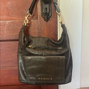 Givenchy Olive Leather hobo bag